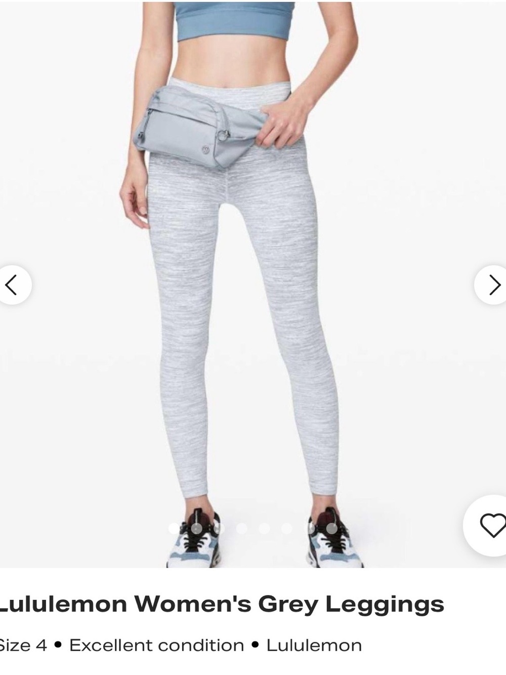 lululemon athletica Light Grey Heather High-Rise Wunder Unders Leggings